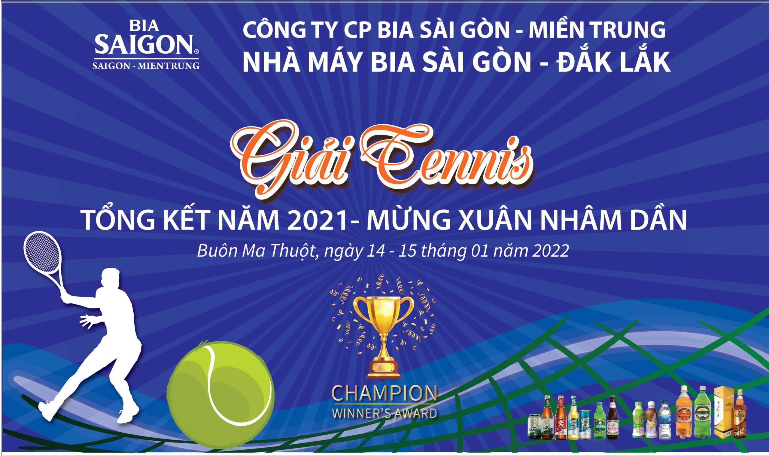 GIẢI TENNIS TỔNG KẾT PTTĐ 2021 – MỪNG XUÂN NHÂM DẦN