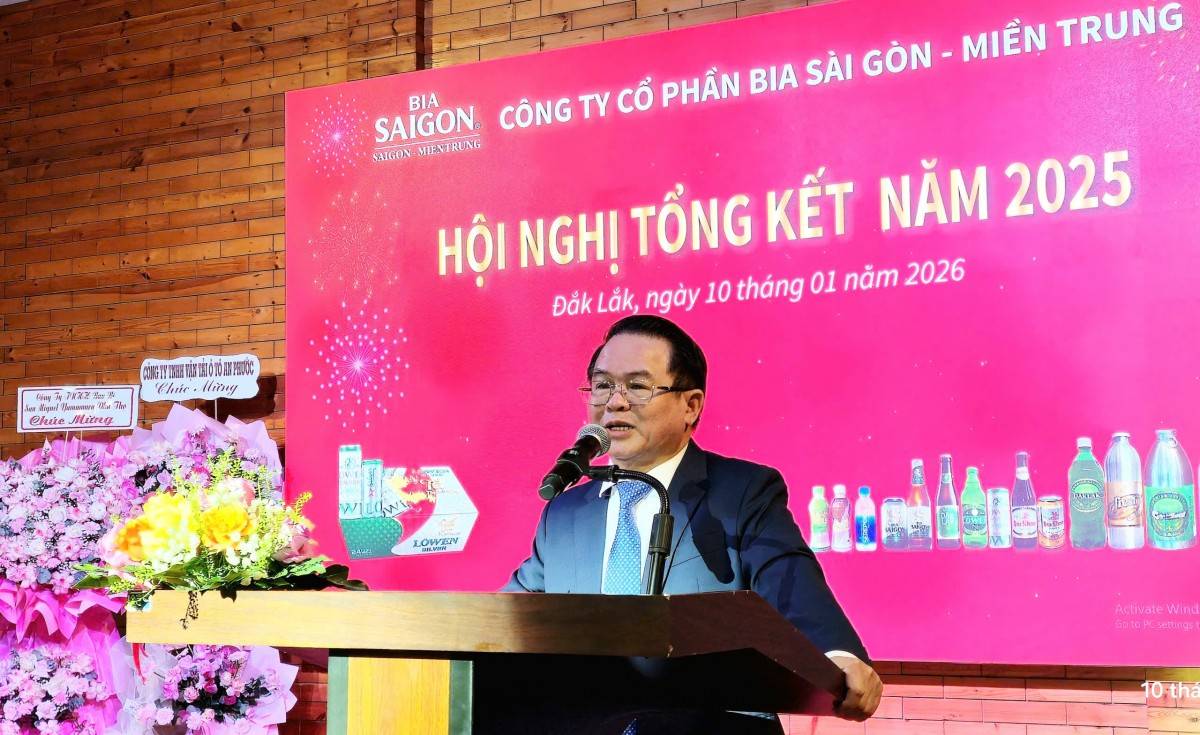 Công ty Bia Sài Gòn – Miền Trung duy trì hiệu quả kinh doanh, đóng góp ngân sách Nhà nước 1.100 tỷ đồng trong năm 2025